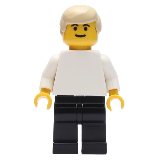 Soccer Player White Torso (Black Legs, Tan Hair)