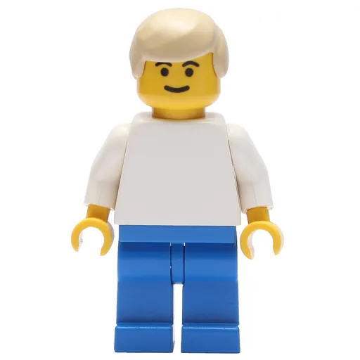 Soccer Player White Torso (Blue Legs, Tan Hair)