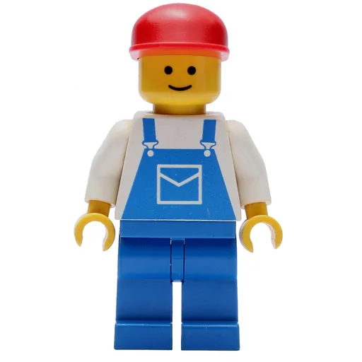 Man (Blue Overalls, Red Cap (3626b Head))