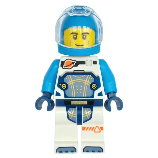 Astronaut (White and Dark Azure Spacesuit, Dark Azure Helmet)