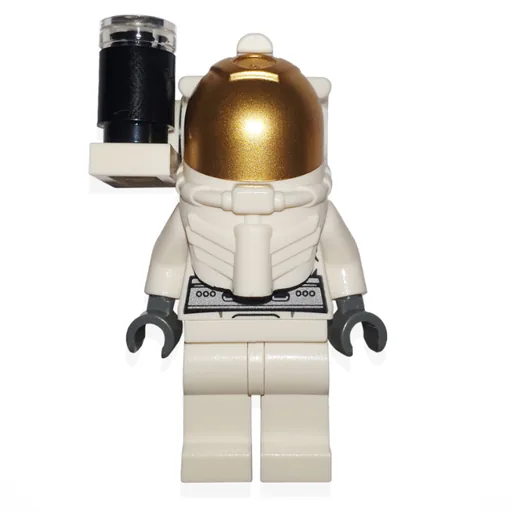 Astronaut (White, Diver Helmet, Gold Visor, Side Light)