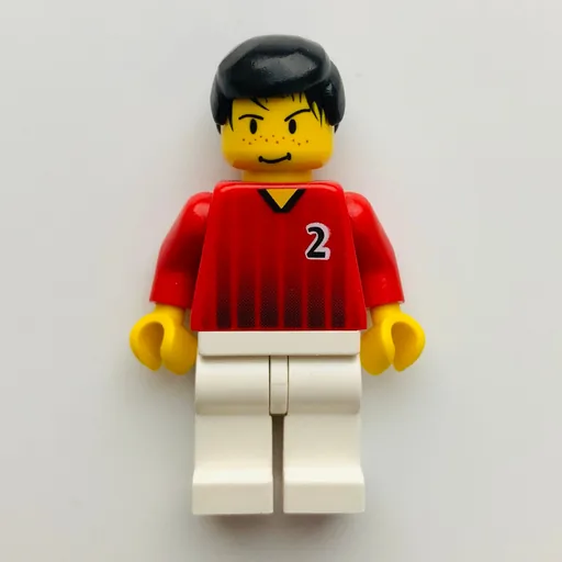 Soccer Player Red Torso (White Legs #2)