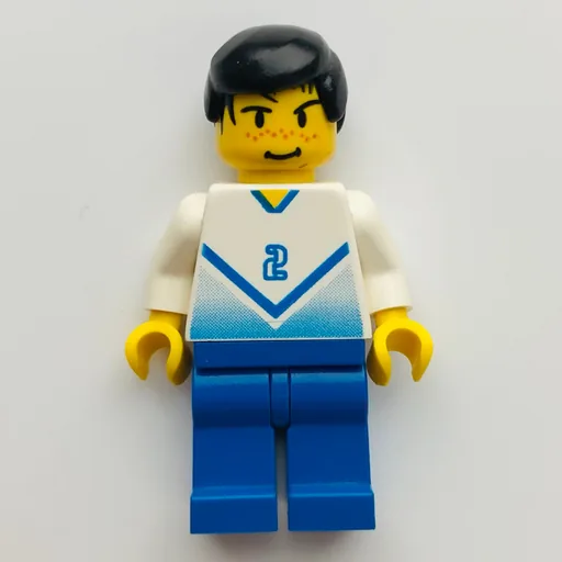 Soccer Player White Torso (Blue Legs #2)