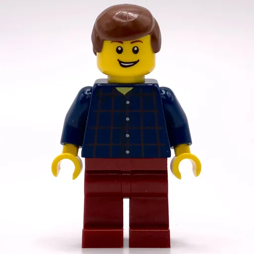 Man (Plaid Shirt, Dark Red Legs, Reddish Brown Hair)