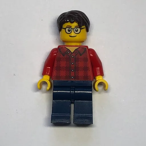 Man (Red Flannel Shirt, Dark Blue Legs, Glasses)