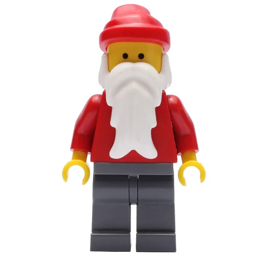 Santa (Plain Red, Dark Bluish Gray Legs)