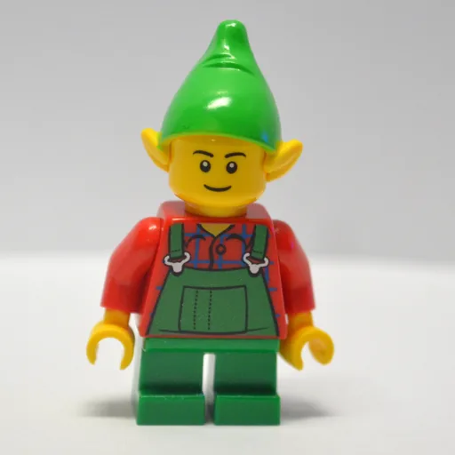 Elf (Green Overalls, Short Green Legs)