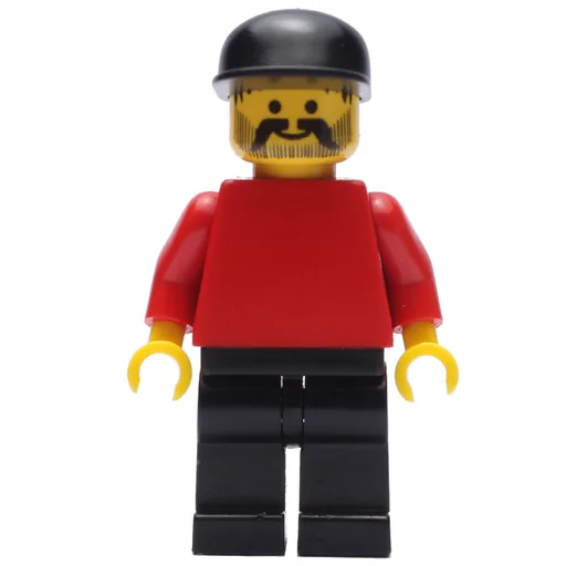 Man (Red Torso, Black Legs, Black Cap)