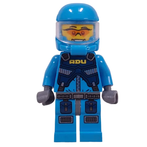 ADU Soldier (Orange Sunglasses, Dark Bluish Gray Hips)