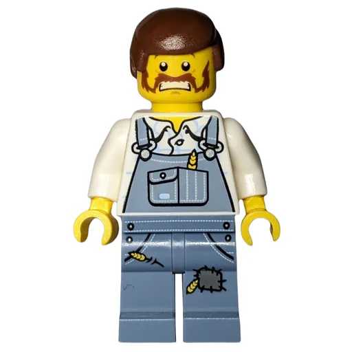 Man (Sand Blue Overalls, Reddish Brown Hair, Beard (Farmer))