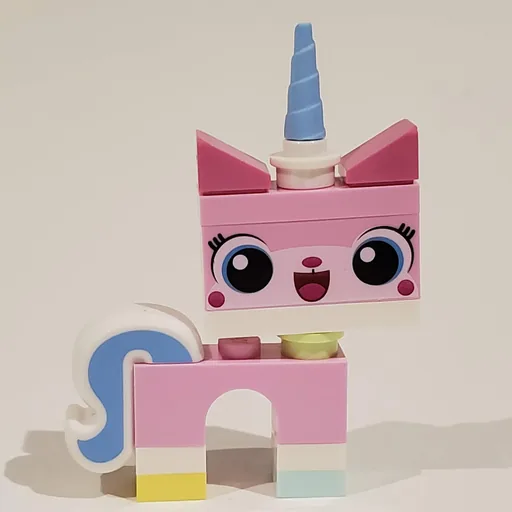 Unikitty (Light Aqua Foot, Open Mouth, Simple Pupils)