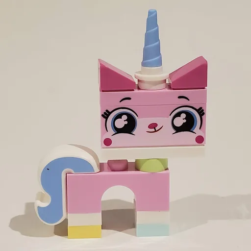 Unikitty (Light Aqua Foot, Closed Mouth, Crescent Eyes)