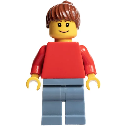 Woman (Red Torso, Sand Blue Legs)