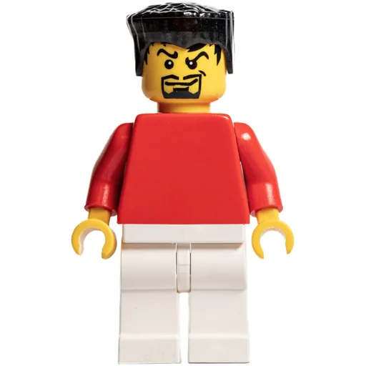 Soccer Player Red Plain Torso (White Legs 2)