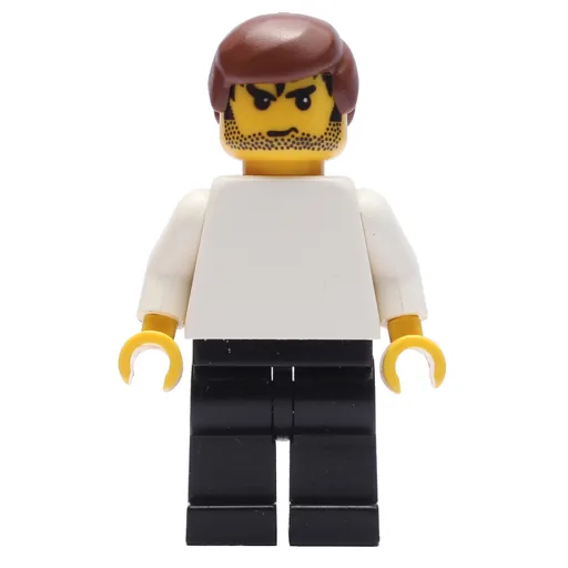 Soccer Player White Plain Torso (Black Legs 5)