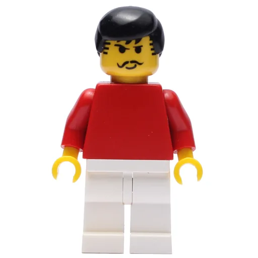 Soccer Player Red Plain Torso (White Legs 7)
