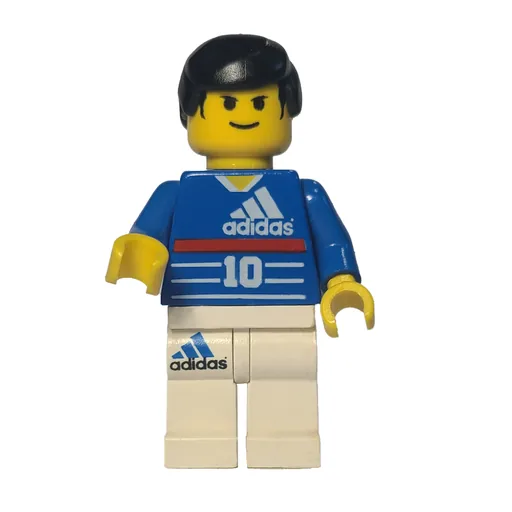 Soccer Player Blue Torso (White Legs #10 - Zidane)
