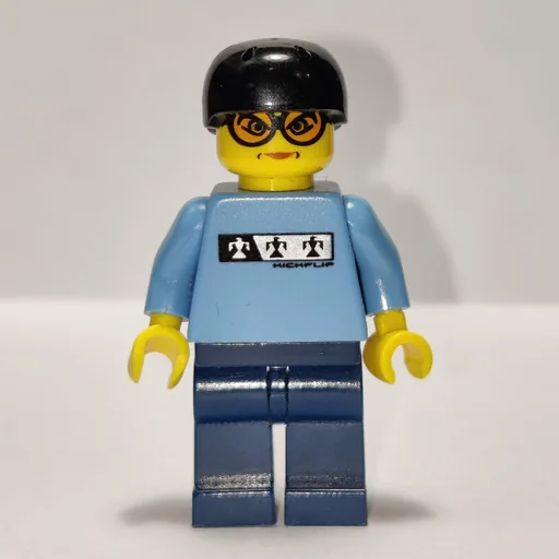 Skateboarder (Medium Blue, Black Helmet)