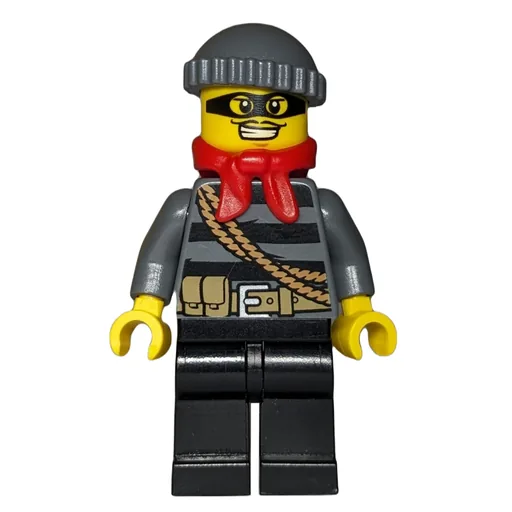 Robber (Striped Sweater with Rope and Belt, Black Eyemask, Red Scarf)