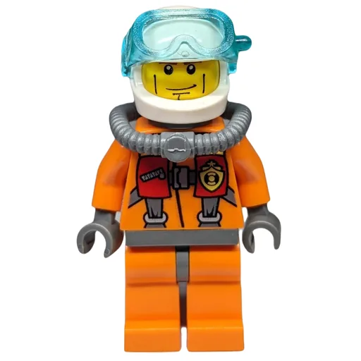 Coast Guard Diver (Orange, White Helmet, Airtank, Mask)