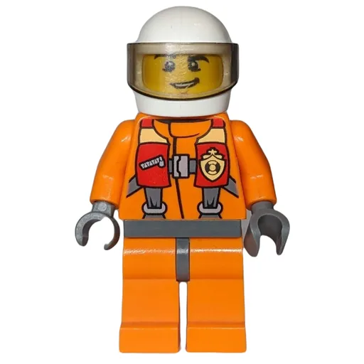 Coast Guard (Orange Jumpsuit, White Helmet with Visor)