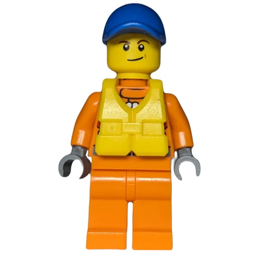 Coast Guard (Orange Jumpsuit, Blue Cap, Yellow Life Vest)