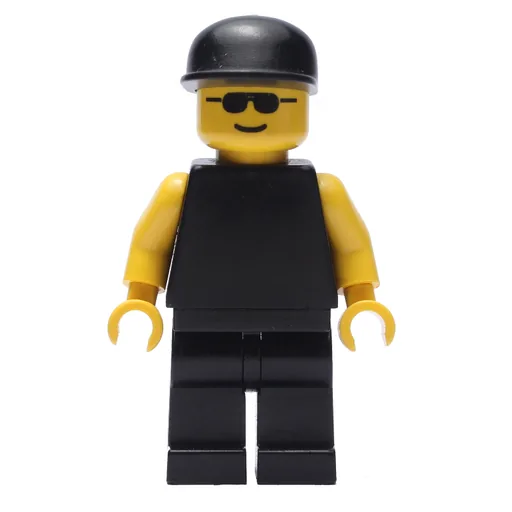 Black Torso (Yellow Arms, Black Legs, Black Cap)