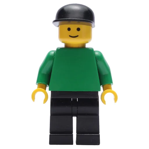 Green Torso (Black Legs, Black Cap)