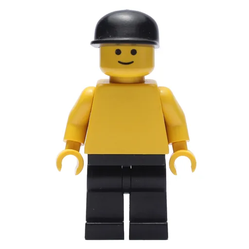 Yellow Torso (Black Legs, Black Cap)