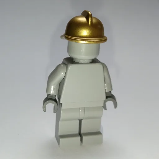 Statue (Light Bluish Gray, Fire Helmet)