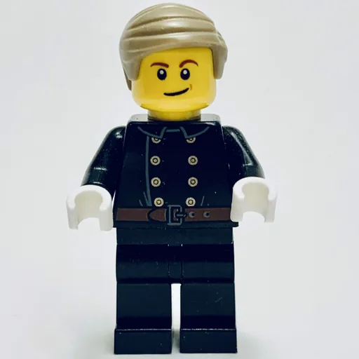 Fireman (Jacket with 8 Buttons and Belt, Dark Tan Hair)