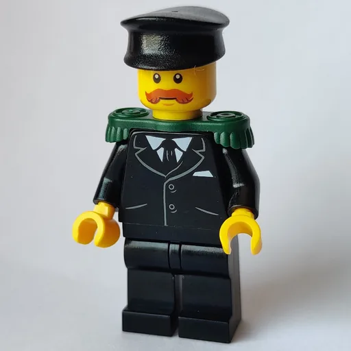 Musician (Black Jacket and Tie, Dark Green Epaulettes, Black Hat, Moustache)