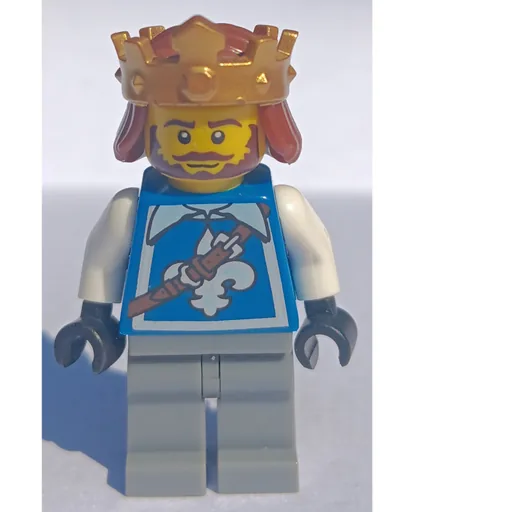Warrior King (Fleur de Lis on Vest, Crown, Beard)
