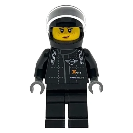 Race Driver (Black Torso, Black Legs, Black Helmet)