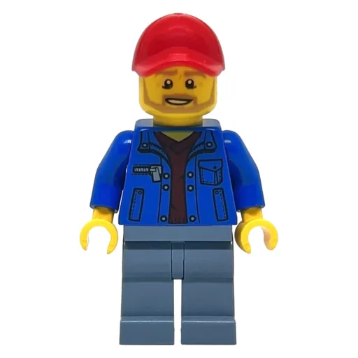 LEGO minifig Blue Jacket (fig-007495)