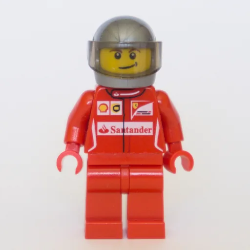 Race Driver (Red Torso, Red Legs, Dark Pearl Helmet, Ferrari)