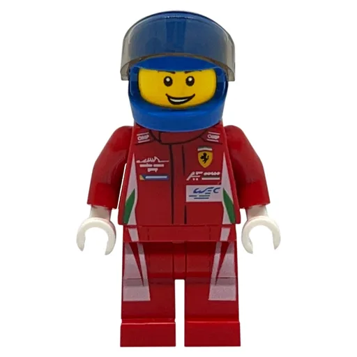 Race Driver (Red Torso, Red Legs, Blue Helmet, Ferrari 2)