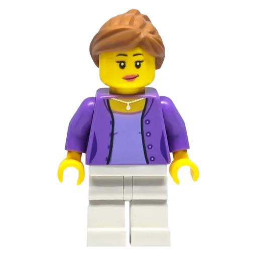 Medium Lavender Torso (White Legs, Medium Nougat Hair)