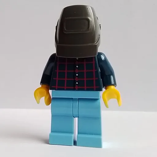 Mechanic (Dark Blue Torso, Medium Blue Legs, Welding Mask)