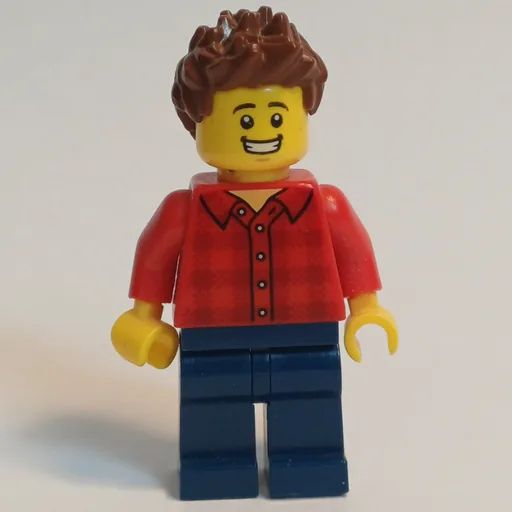 Red Torso (Dark Blue Legs, Reddish Brown Hair)