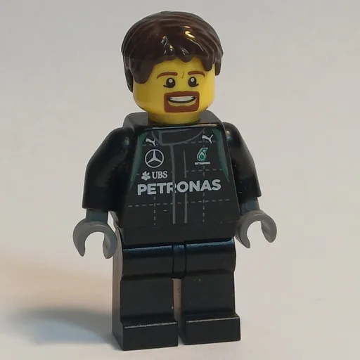 Pit Crew (Black Torso, Black Legs, Dark Brown Hair)