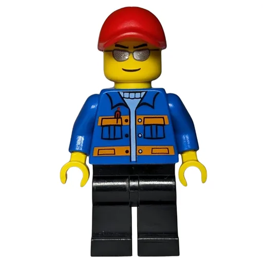 Blue Torso (Black Legs, Red Cap, Sunglasses)