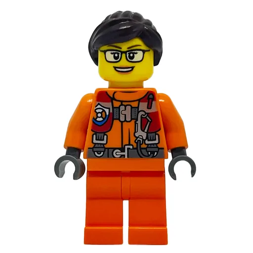 Coast Guard (Woman, Orange Jumpsuit, Reddish Brown Hair, Glasses)