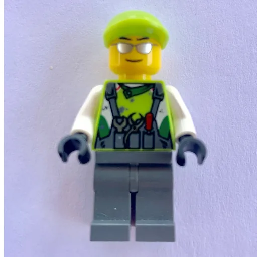Crew Member Lime Torso (Dark Bluish Grey Legs 1)