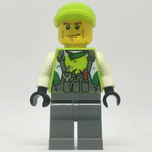 Crew Member Lime Torso (Dark Bluish Grey Legs 2)