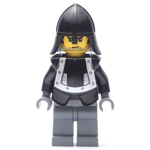 Knight (Knights Kingdom I) (Dark Bluish Gray Legs, Armor)