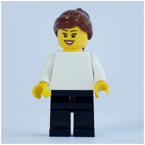 White Torso (Black Legs, Reddish Brown Hair, Female)