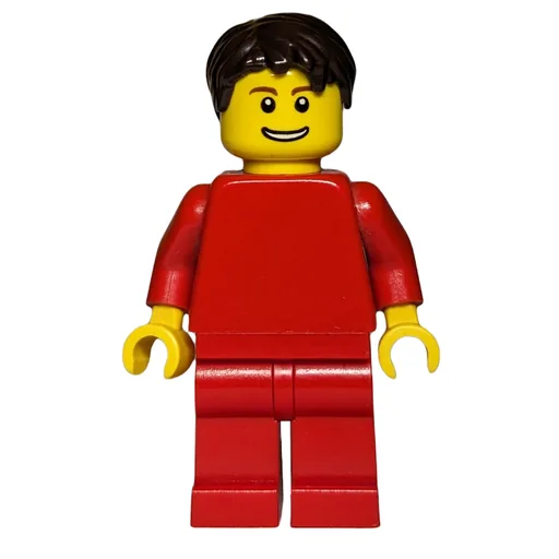 Red Torso (Red Legs, Dark Brown Hair)