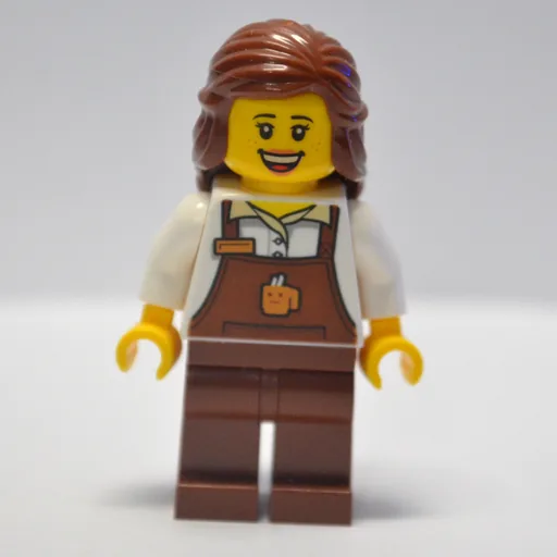 Barista (White Torso, Reddish Brown Apron)