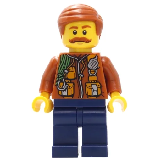 Explorer (Jacket with Pouches, Radio, and Rope, Dark Orange Hair, Moustache)